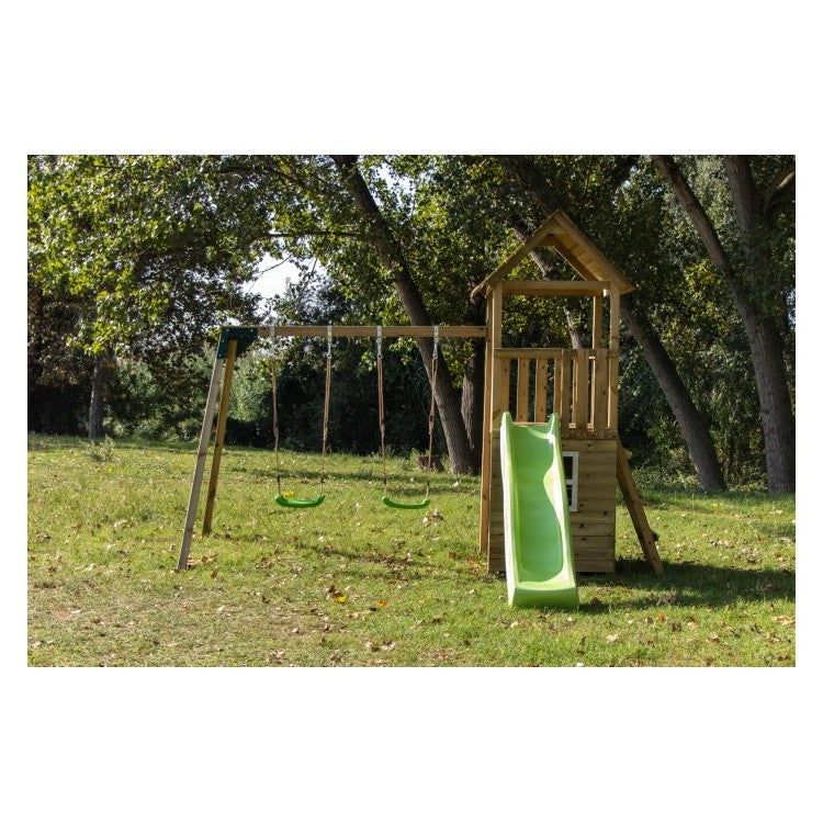 Parque Infantil Masgames Tibidabo Xl Con Casita Y Columpio Doble._3
