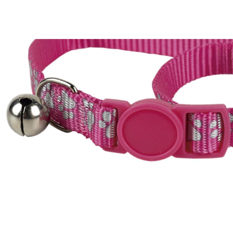 Collar Con Cascabel Gatos Rosa 1 Cm X 32 Cm_2