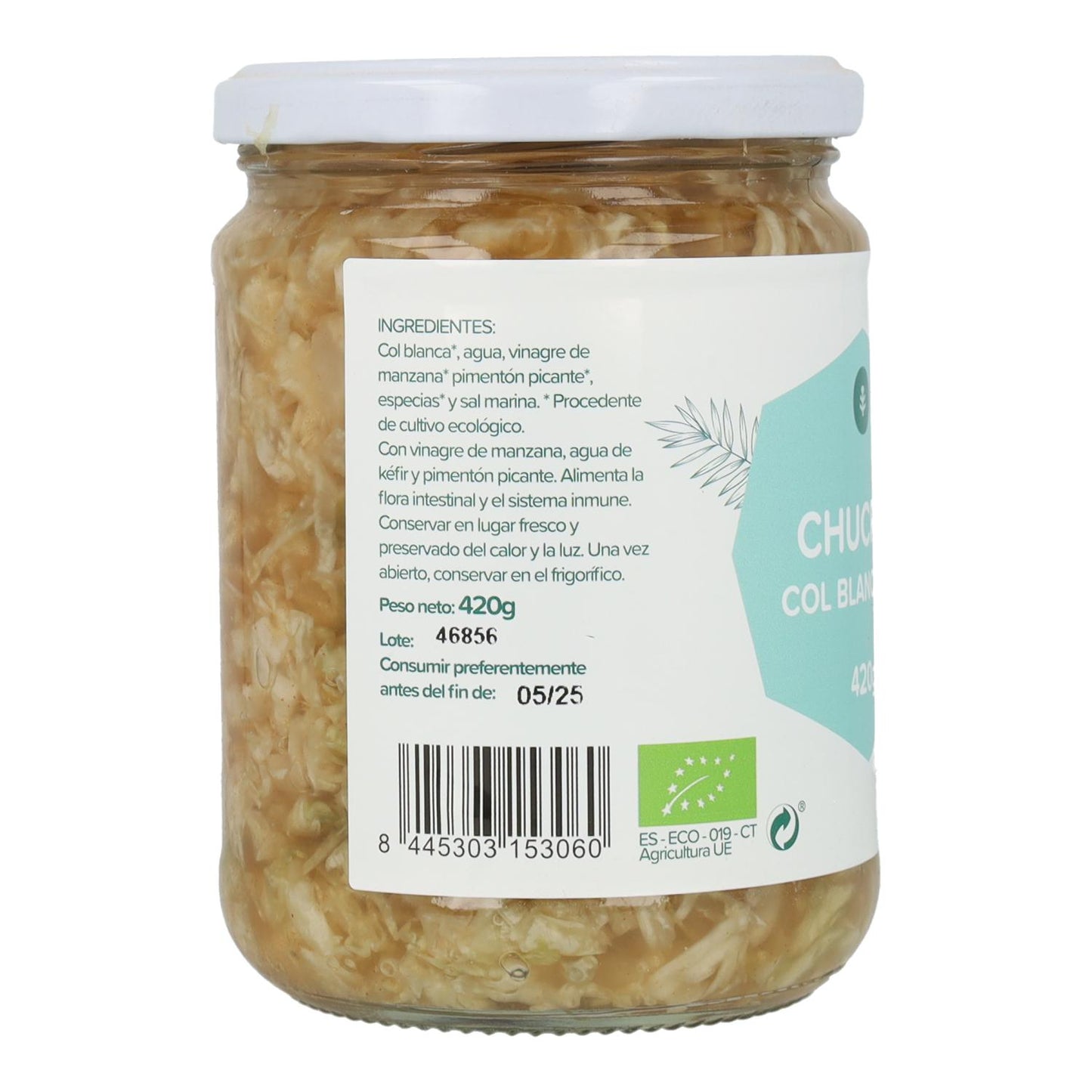 Chucrute de couve branca ECO Planeta Huerto 420 g
