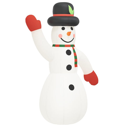 Vidaxl Muñeco De Nieve Inflable De Navidad Con Led 805 Cm_0