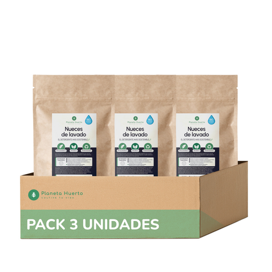 Embalagem com 3 Nozes para Lavar Planeta Huerto 700 gr