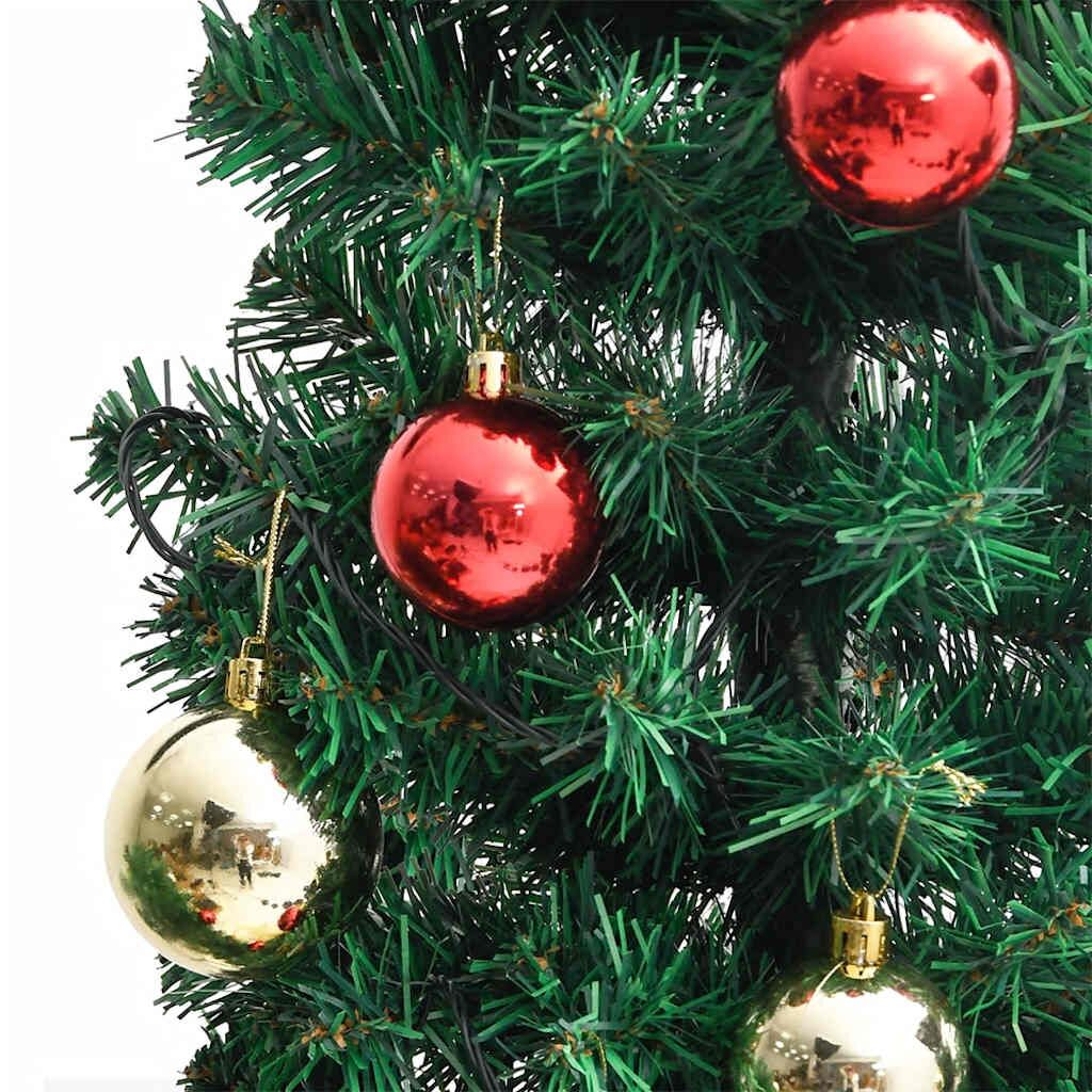 Vidaxl Cactus De Navidad Con Soporte Y Led Verde 180 Cm Pvc_3