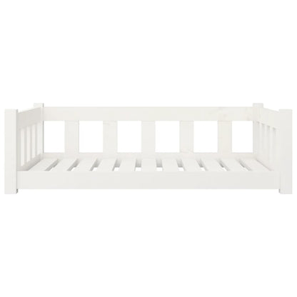 Vidaxl Cama Para Perros Madera Maciza De Pino Blanco 95,5x65,5x28 Cm_3