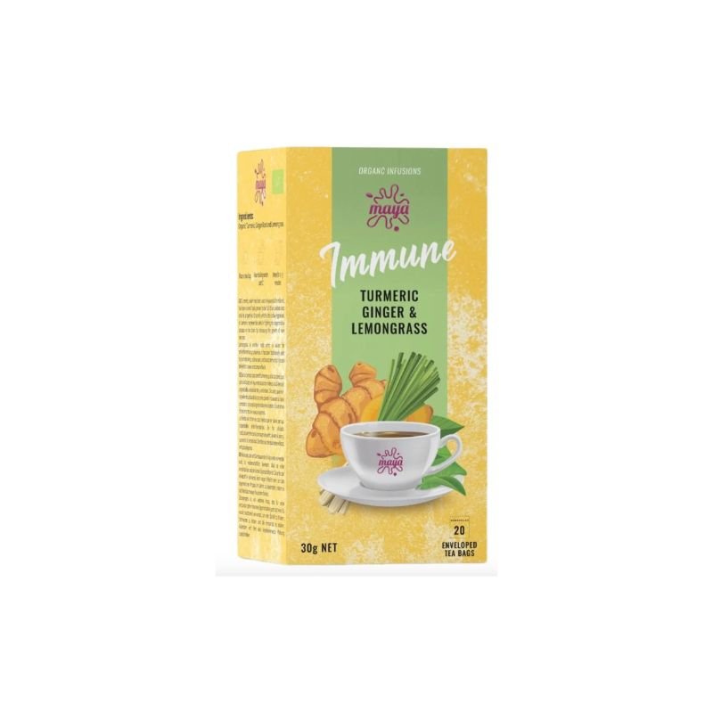 Infusion Maya Organic Immune/curcuma Limon Gengibre 20 bolsas_0