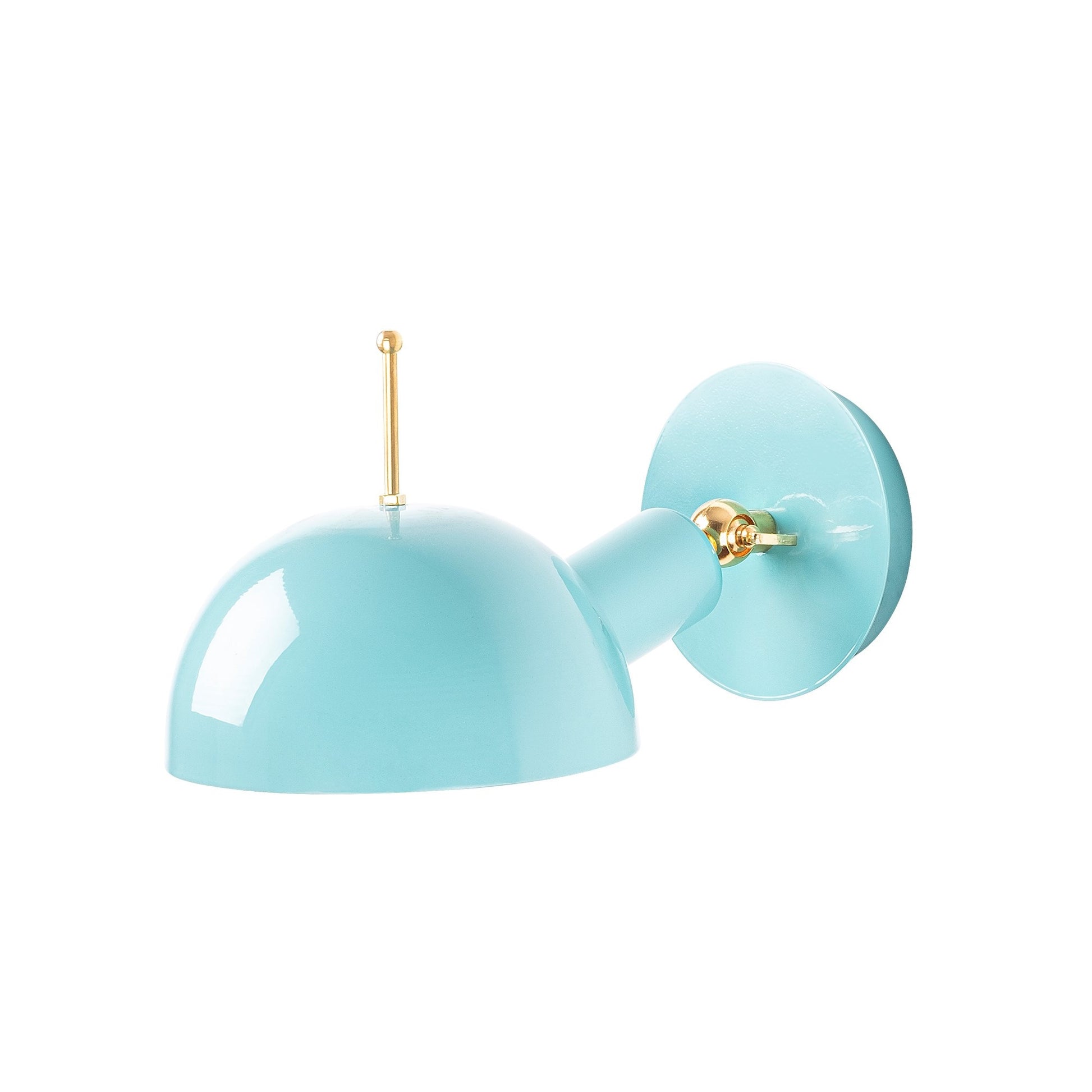 Aplique De Pared, Metal , Turquesa cobre, 6x12x27, Casquillo E 27 Max 40 W_3