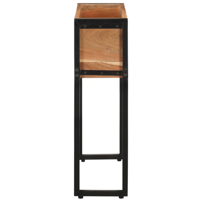 Jardinera De Madera Maciza De Acacia 60x20x68 Cm_2