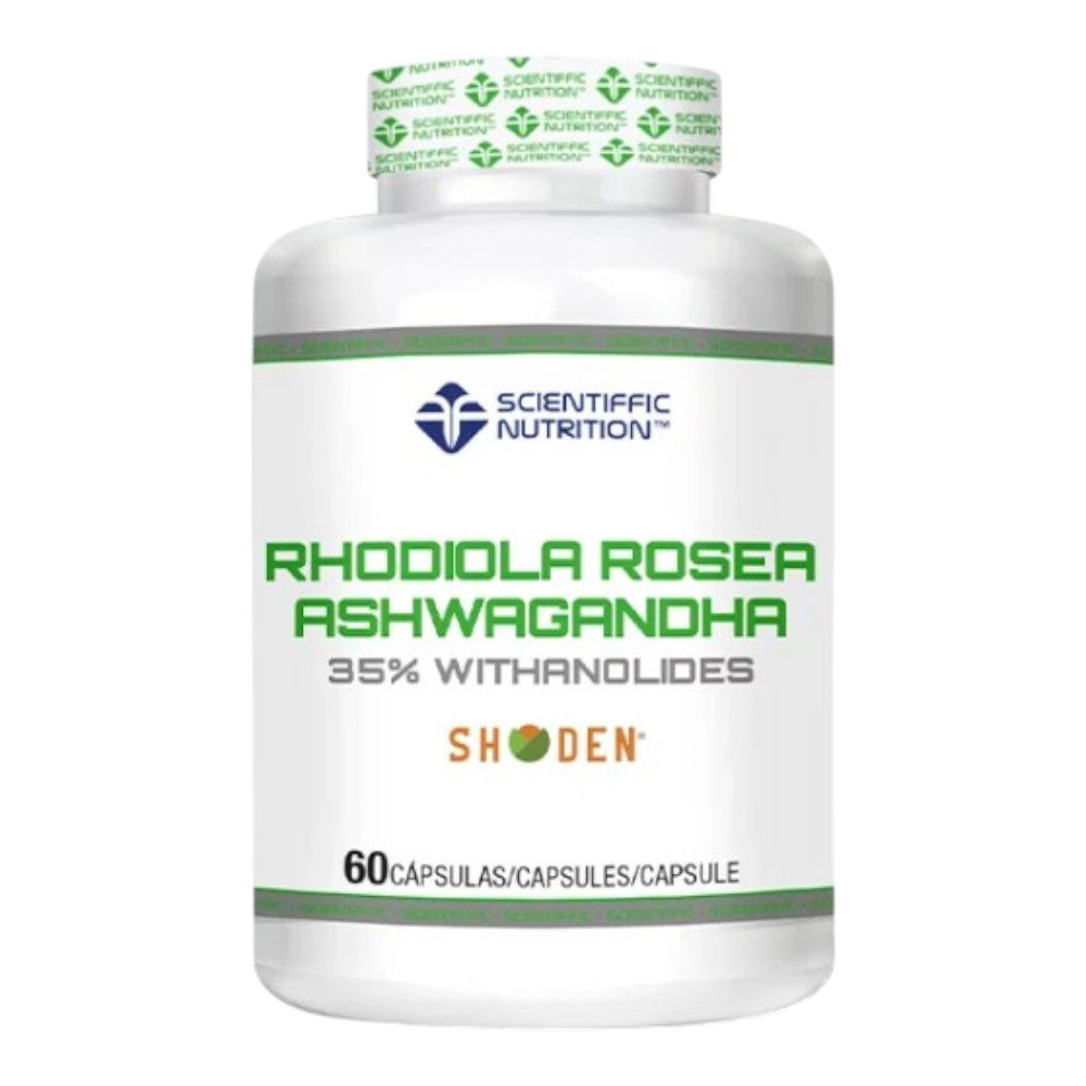 Rhodiola Rosea + Ashwagandha Shoden® 60 Caps_0