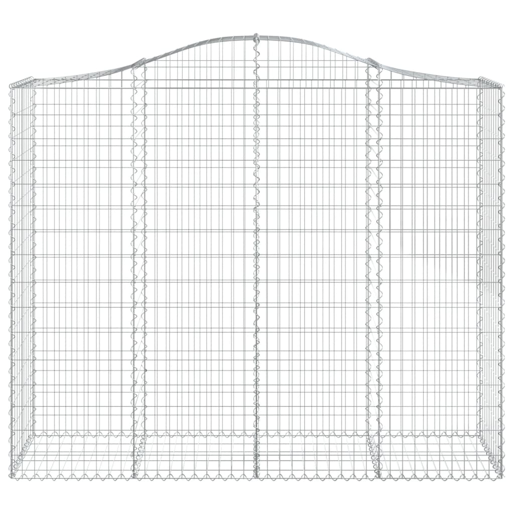 Cestas Gaviones 14 Uds Forma De Arco Hierro 200x50x160/180 Cm_3