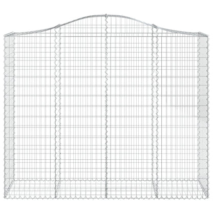 Cestas Gaviones 14 Uds Forma De Arco Hierro 200x50x160/180 Cm_3