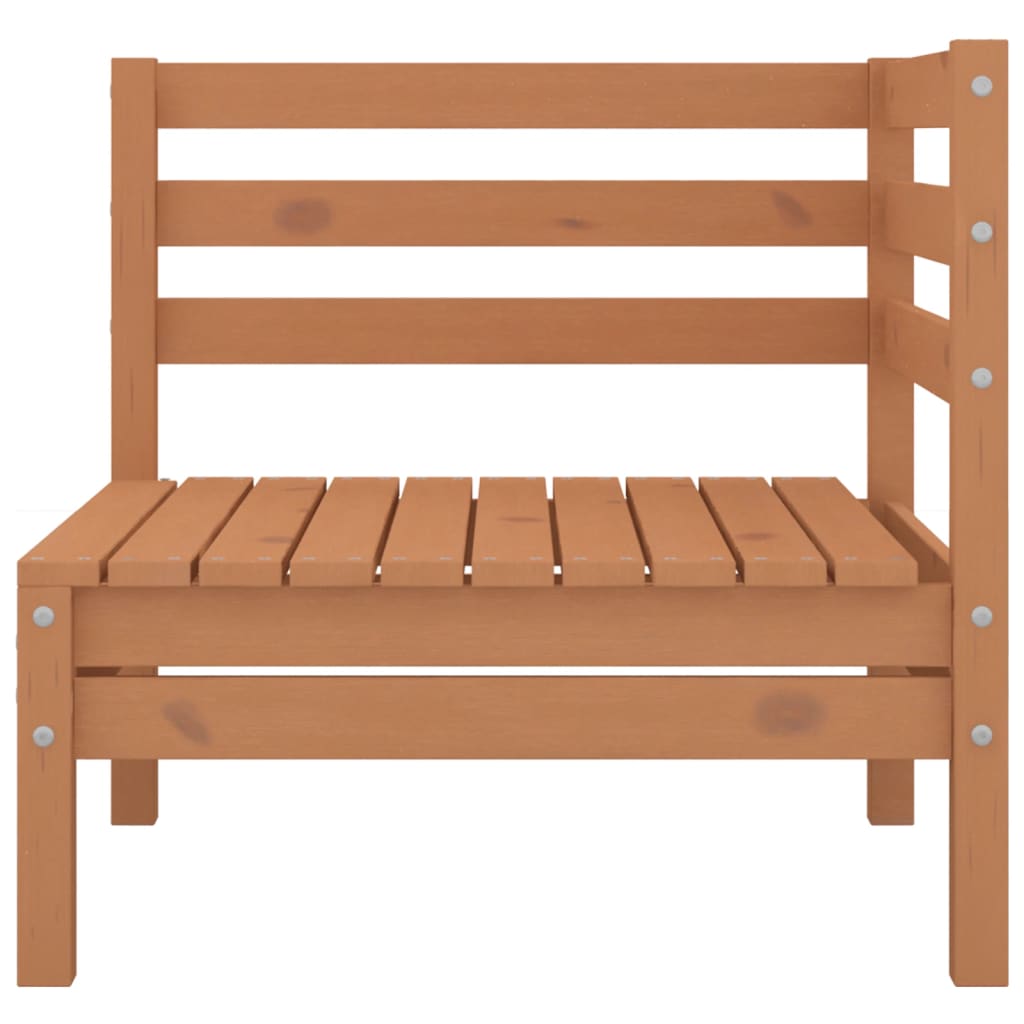 Juego Muebles De Jardín 6 Pzas Madera Maciza Pino Marrón Miel / Vetonek_3