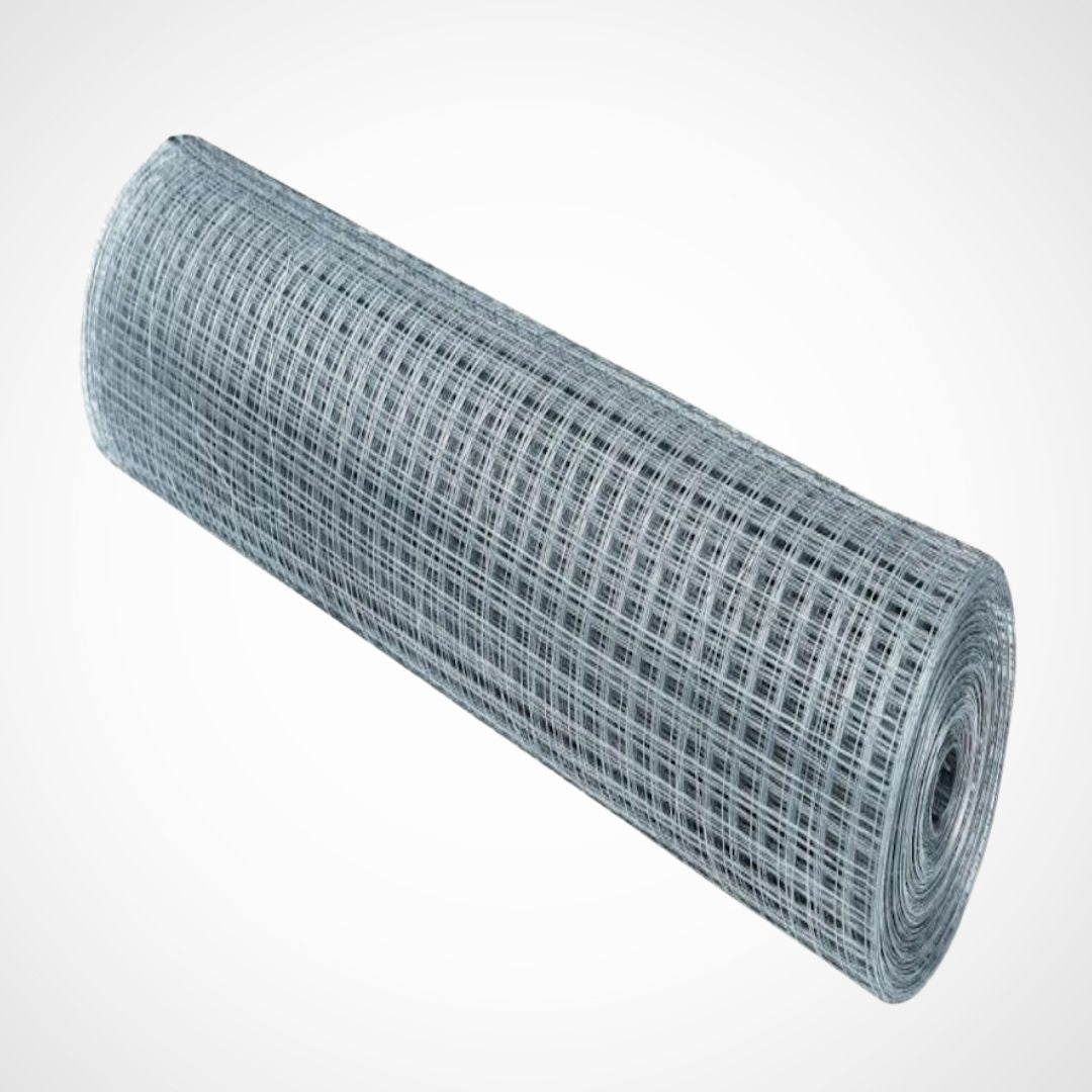 Malla Metalica| 1x25m| Composición 100% Acero Galvanizado| Alambre Electrosoldado| Malla Para Cercos| Reticula 6x6mm_0