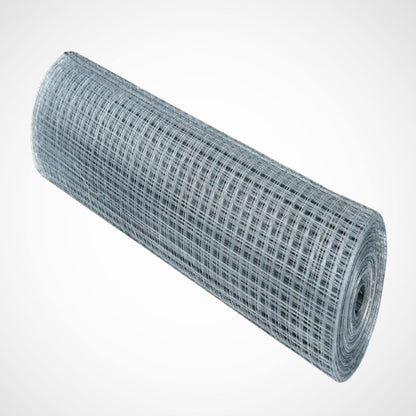 Malla Metalica| 1x25m| Composición 100% Acero Galvanizado| Alambre Electrosoldado| Malla Para Cercos| Reticula 6x6mm_0