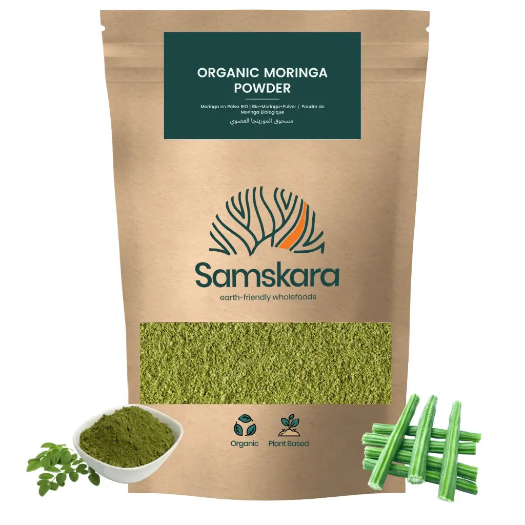 Moringa En Polvo Bio - 250g | Superalimento Ecológico Vegano Para Batidos, Smoothies Y Zumos, Sin Azúcares Añadidos_0