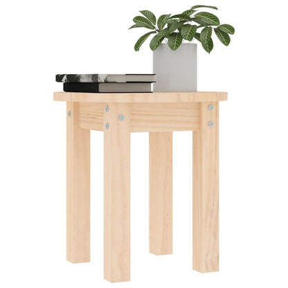 Mesa De Centro De Madera Maciza De Pino Ø35x35 Cm_2
