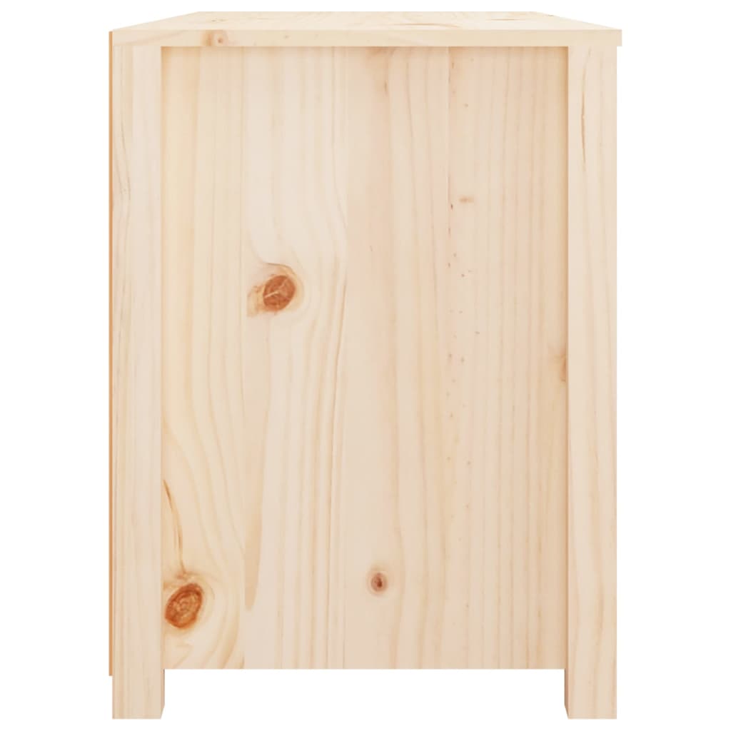 Armario Auxiliar De Madera Maciza De Pino 100x40x54 Cm / Vetonek_0