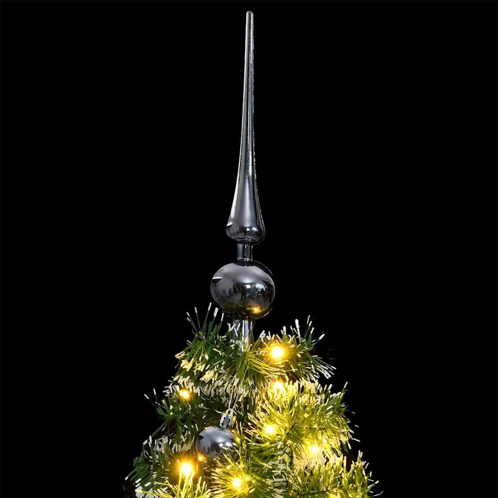 Vidaxl Árbol De Navidad Artificial Con 150 Leds Bolas Y Nieve 120 Cm_1