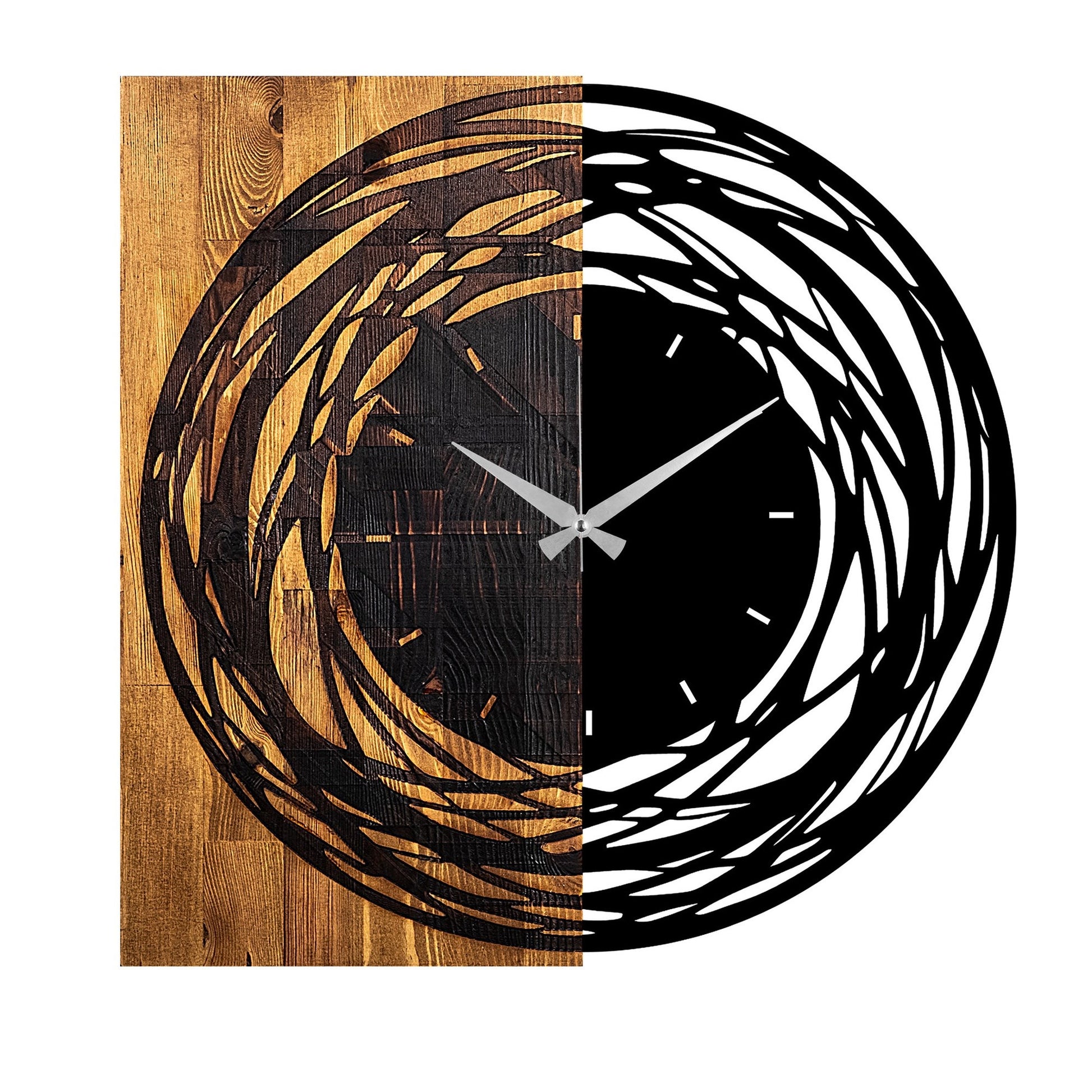 Reloj De Pared Madera Rotaciones_0