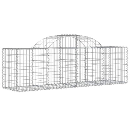 Cestas De Gaviones 12 Uds Forma De Arco Hierro 200x50x60/80 Cm_2