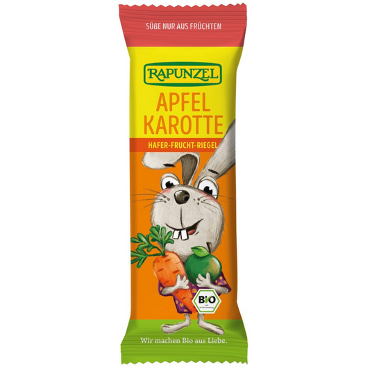 Barra infantil Rapunzel de aveia, maçã e cenoura 4x23g