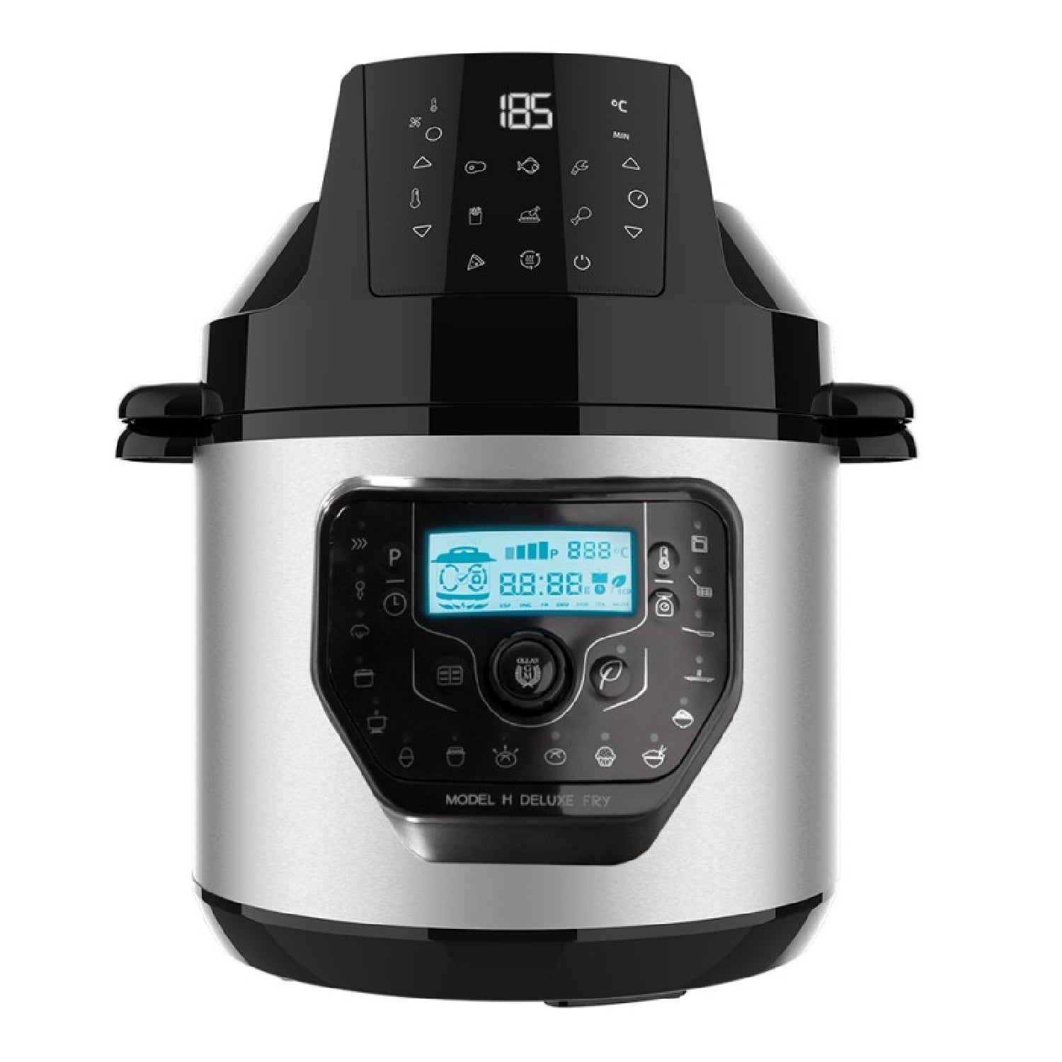 Olla Programable Con Cabezal Freidora De Aire Y Báscula Gm H Deluxe Fry. Robot De Cocina Multifunción, 6 Litros, Tapa Advance, Programable 24h, Temp_0