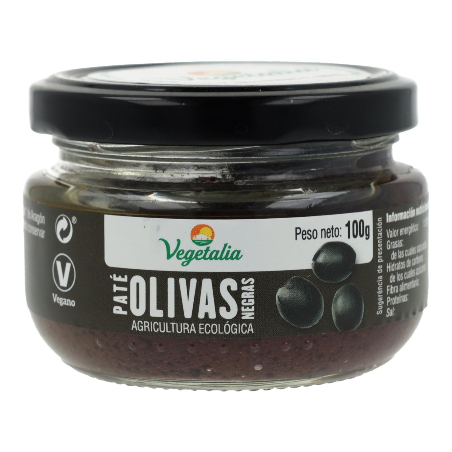 Paté de Azeitona Preta Biológica Vegetalia 100 g