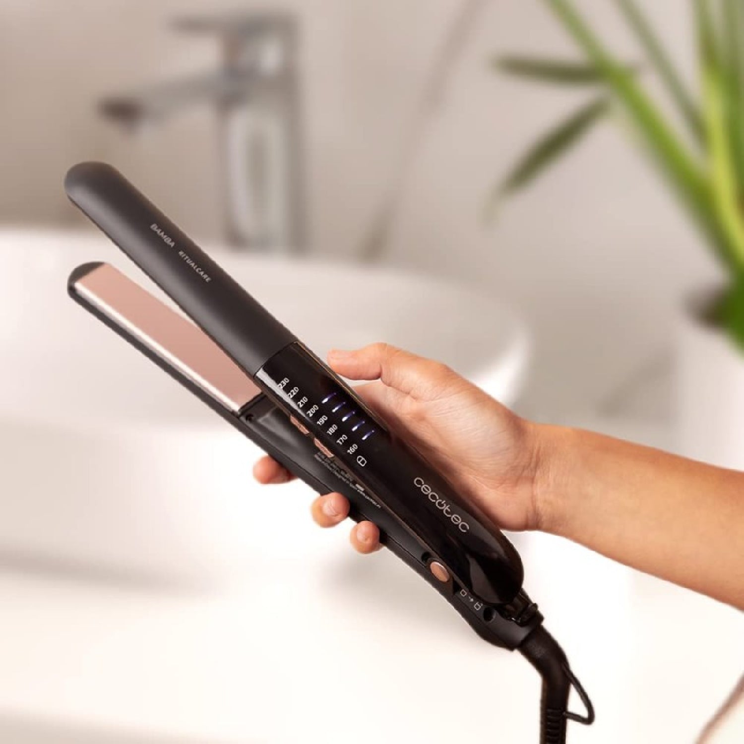 Cecotec Plancha De Pelo Estrecha Con Cable Ritualcare 1200 Hidraprotect I_2