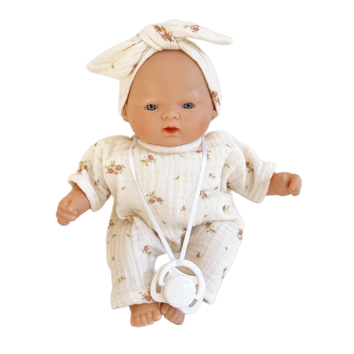Muñeca Nina 26cm Bobble Flores Rosa_0