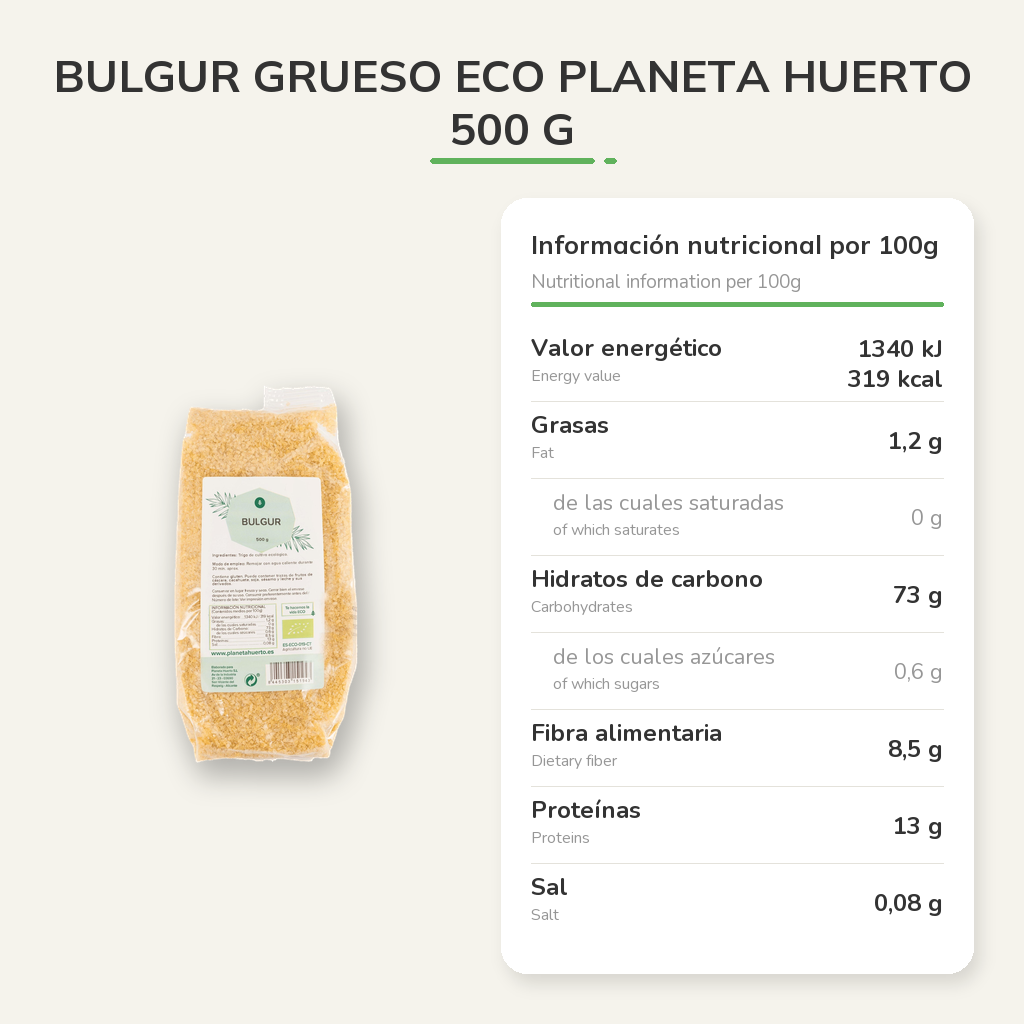 Información nutricional