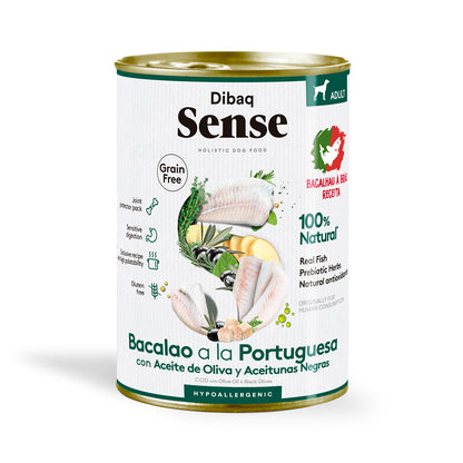 Dibaq Sense Lata Grain Free Bacalao A La Portuguesa 380 Gr_0