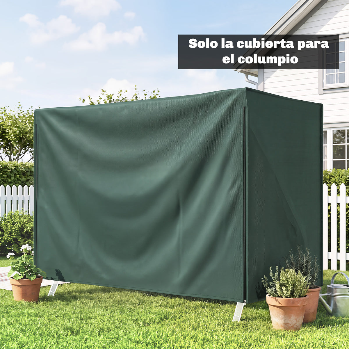 Outsunny Funda Columpios Jardín Con Cremallera Cubierta Muebles De Exterior_4