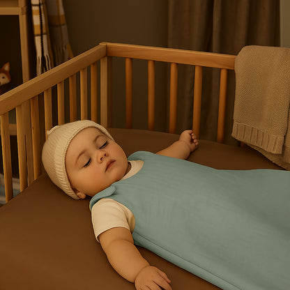 Saco De Dormir De Invierno De Algodón Orgánico Verde_3