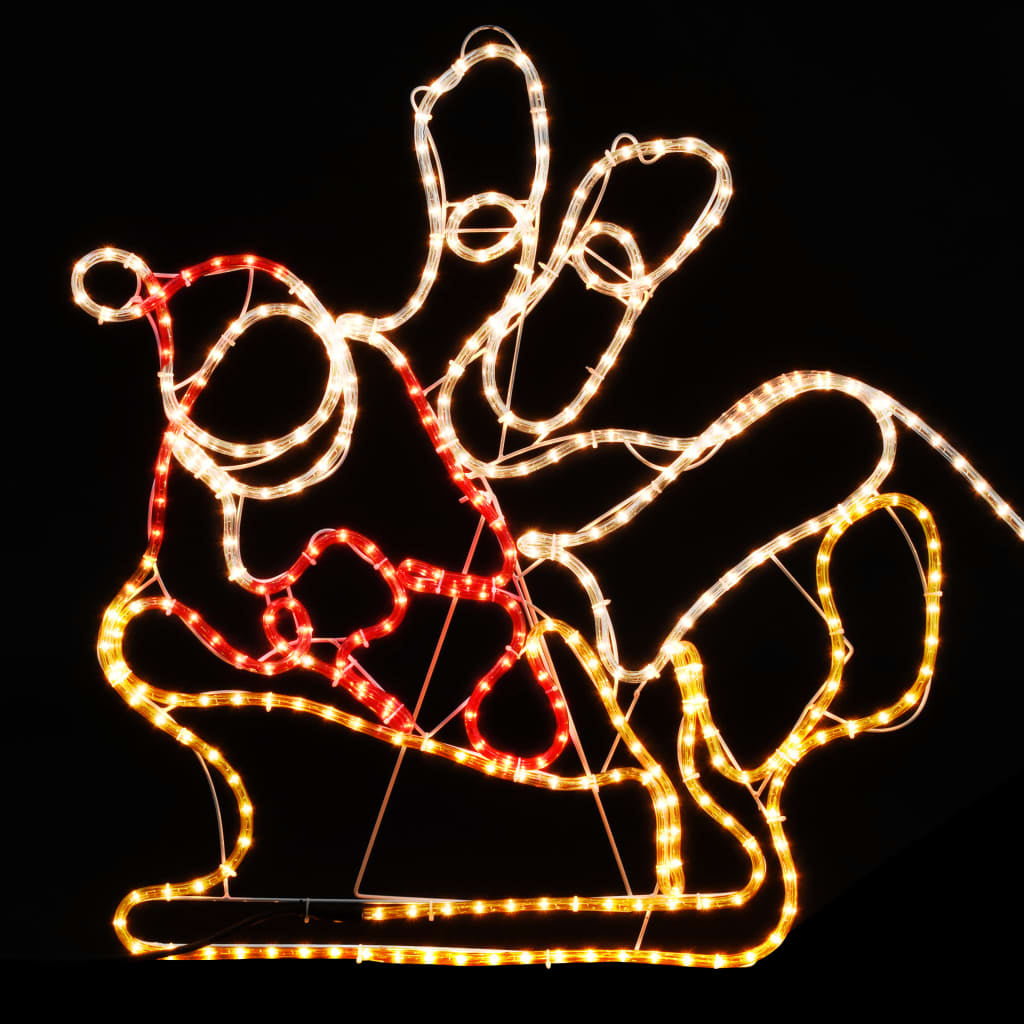 Vidaxl Alumbrado De Navidad 4 Renos Y Trineo Xxl 1548 Leds 500x80 Cm_3