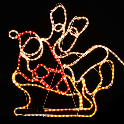 Vidaxl Alumbrado De Navidad 4 Renos Y Trineo Xxl 1548 Leds 500x80 Cm_3