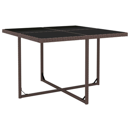 Vidaxl Set De Comedor Jardín 5 Pzas Y Cojines Ratán Sintético Marrón_4