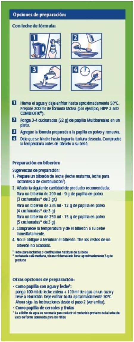 Embalagem x 3 Papas multigrãos orgânicas +6 meses HiPP 400 g