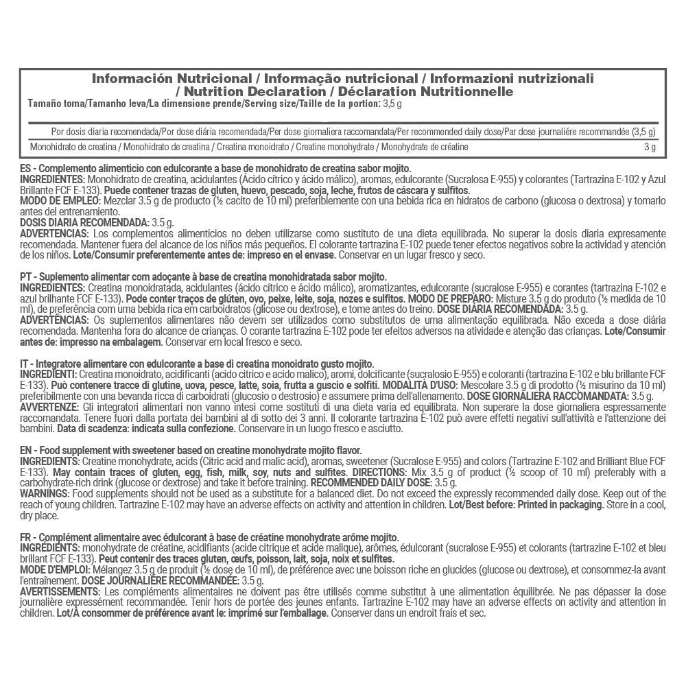 Creatina Monohidrato 200 Mesh - 500g - Mojito - Aumento De La Masa Muscular - Masmusculo_4