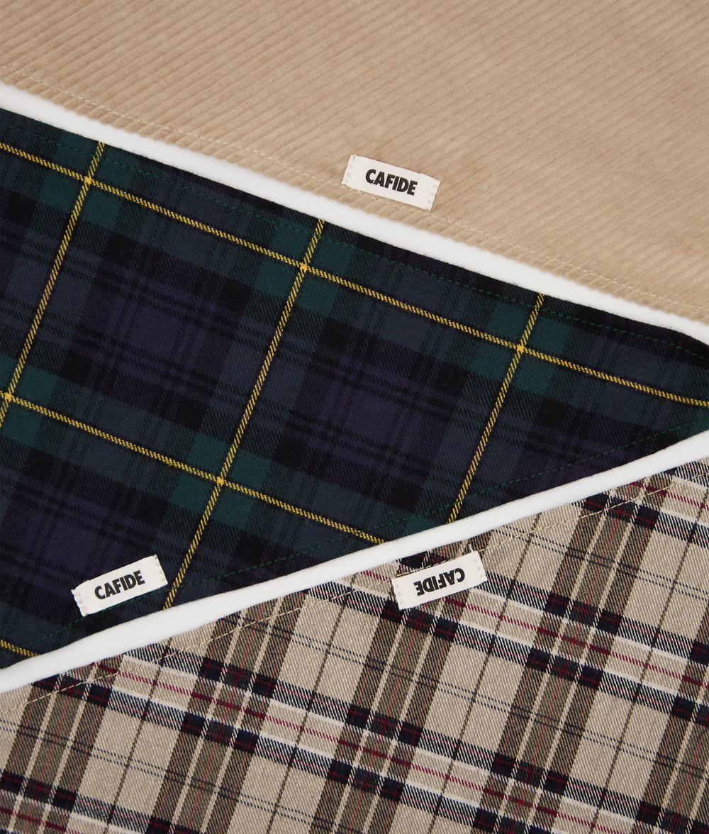 Cafide Bandana Para Perro Tartán Black Watch. Modelo Nata. Talla L (38-42 Cm)_1