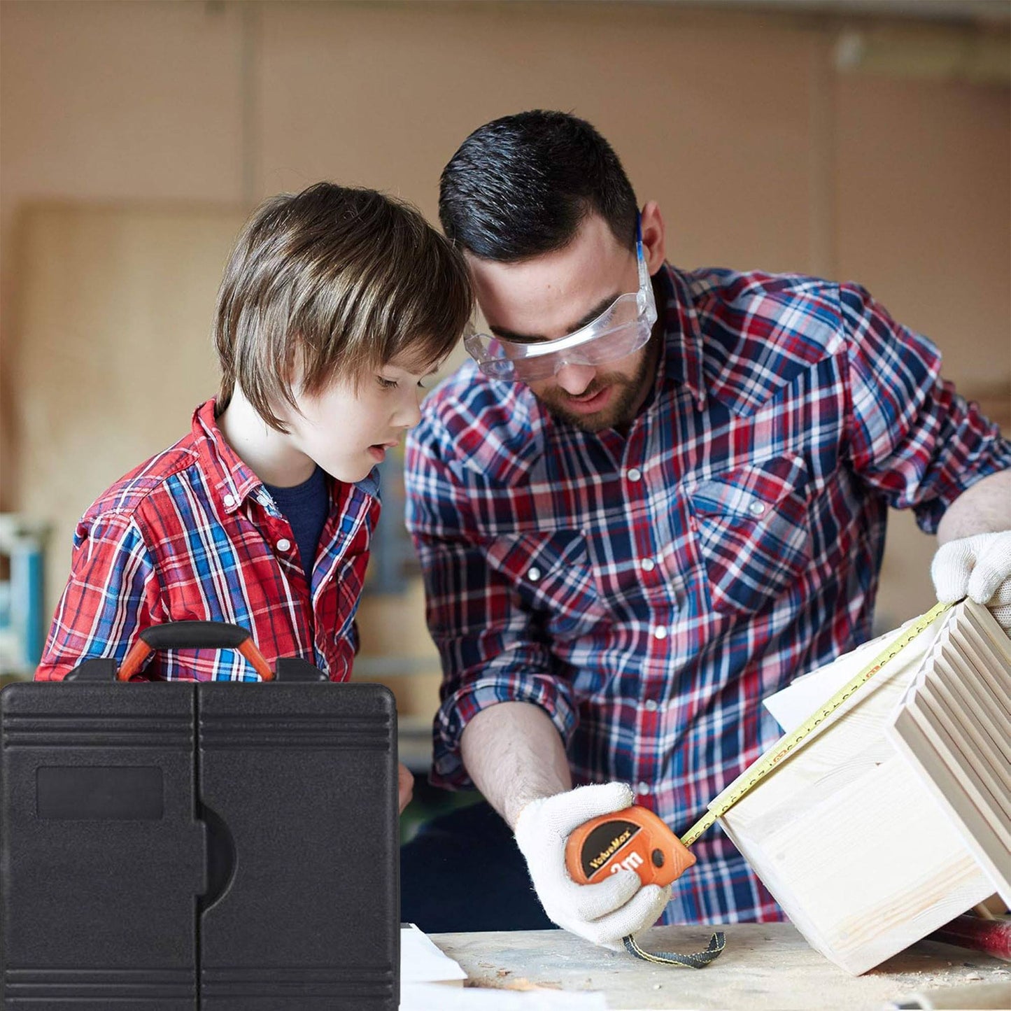 Well Home Juego De 76 Herramientas En Metal En Caja Negra_3