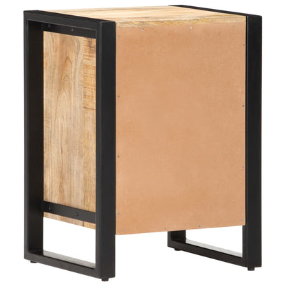 Mesita De Noche De Madera Maciza De Mango 40x35x55 Cm_3