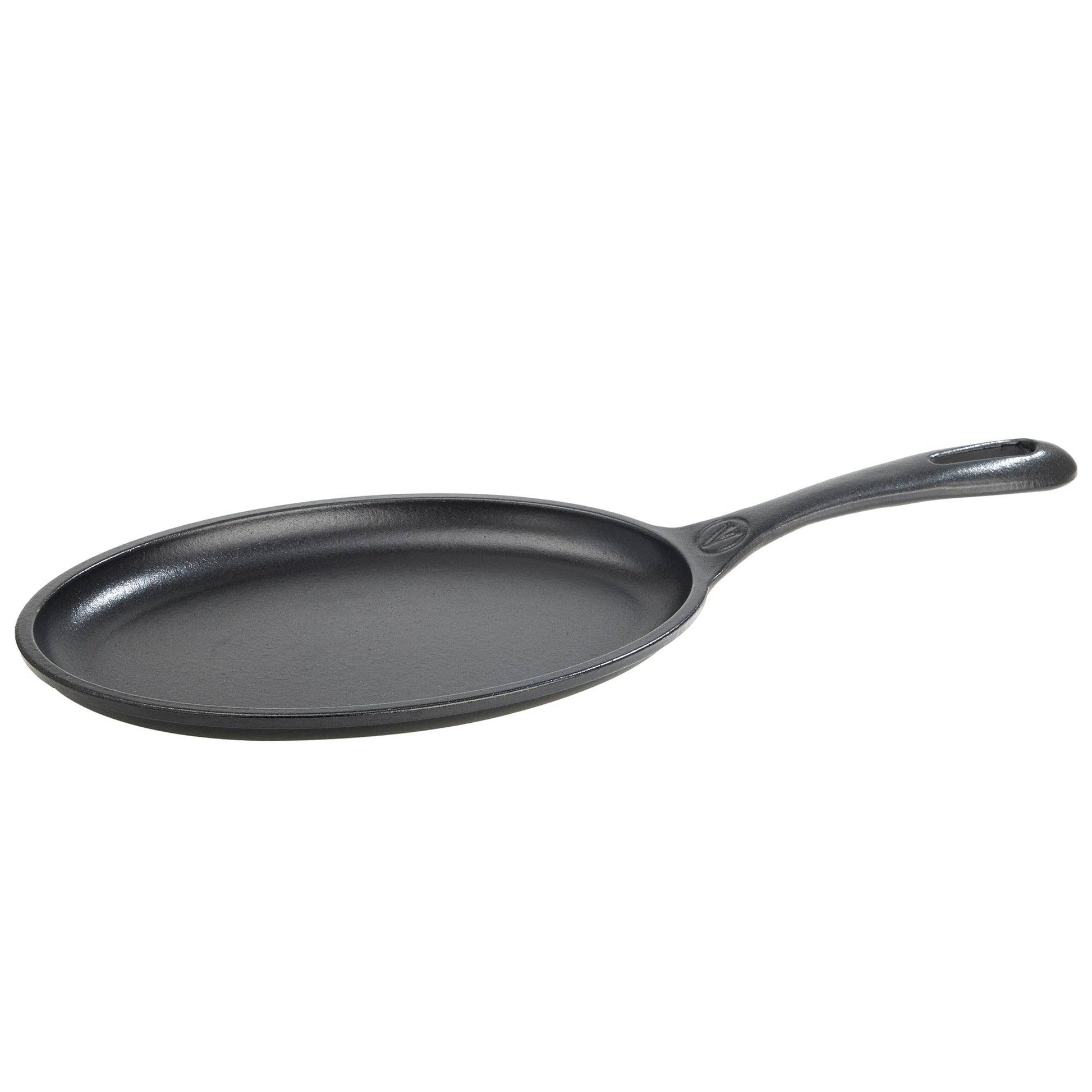 Victoria Sartén Fajita Hierro Fundido Esmaltado Inducción 25cm, Apta Fuego, Barbacoa Cast Iron Skillet, 32036, Negro_0