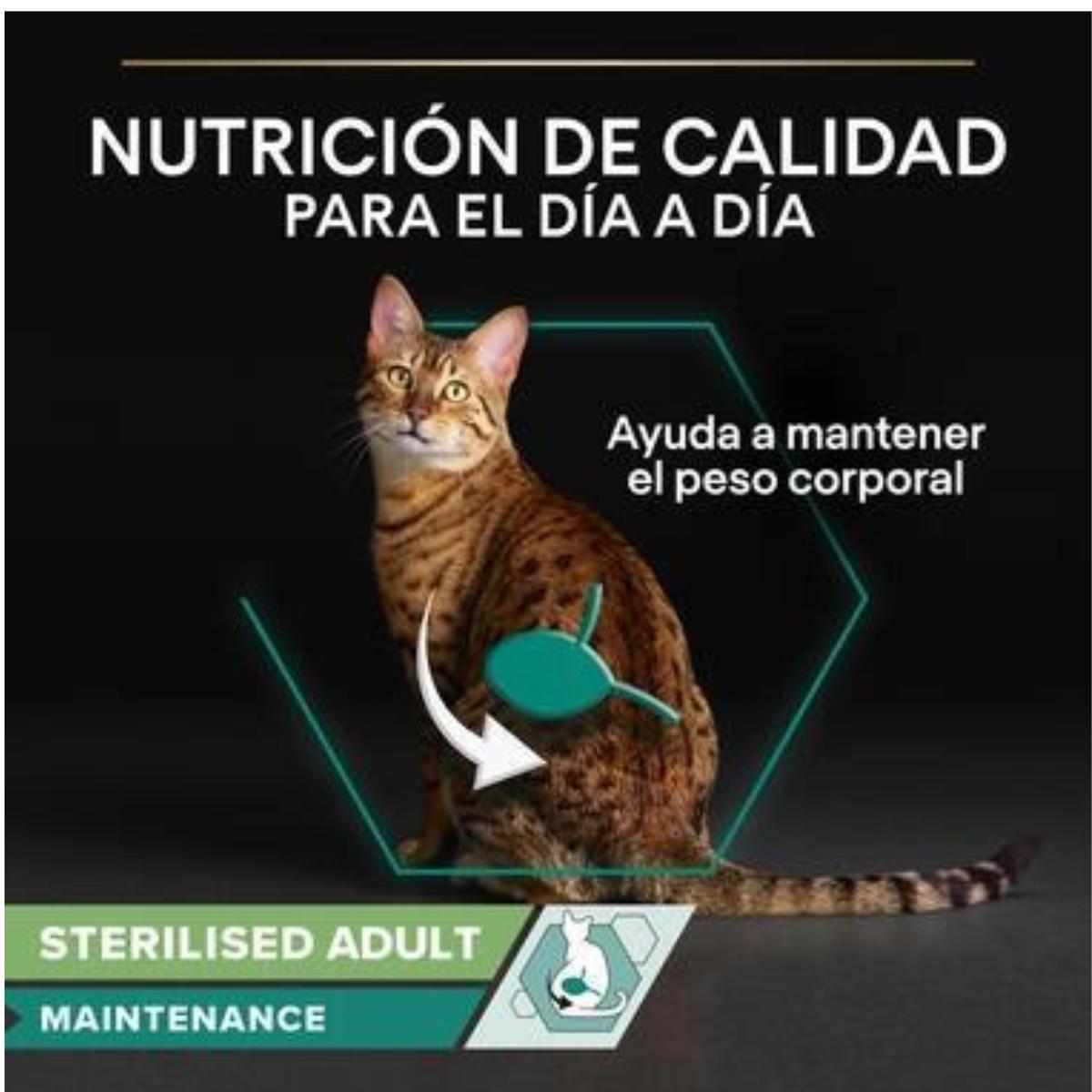 PURINA PRO PLAN Terrina de Bacalhau Esterilizada para Gato Molhado Saqueta 10x75g