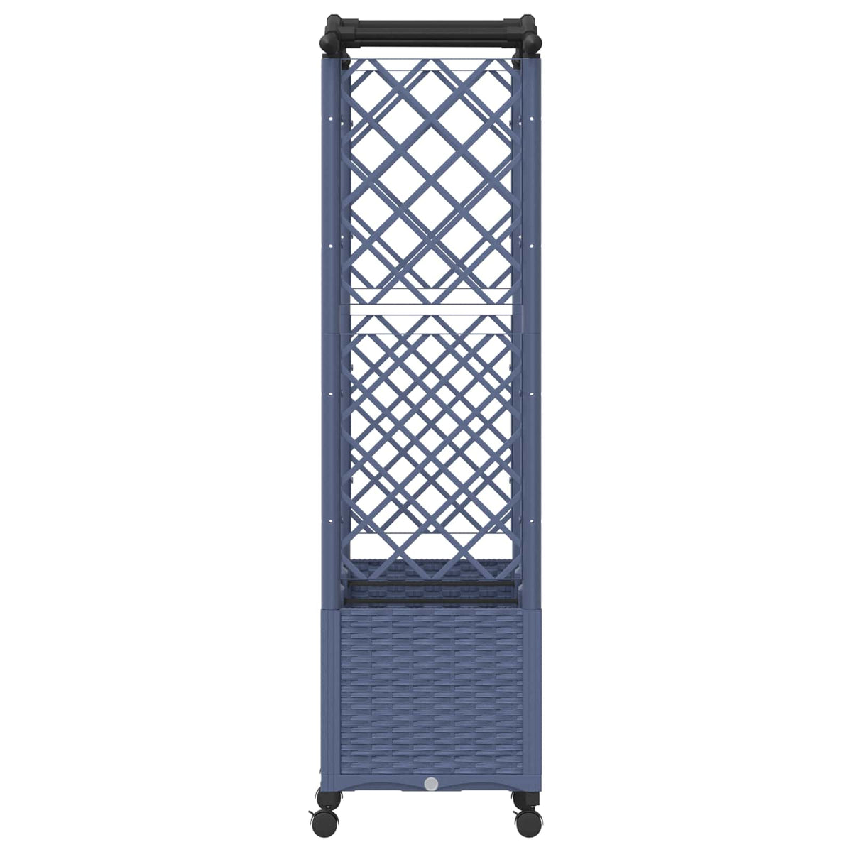Cama Elevada Con Trellis Y Techo Gris 164 X 40 X 144 Cm Pp_4