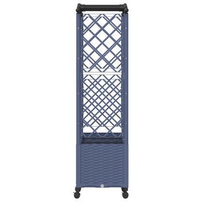 Cama Elevada Con Trellis Y Techo Gris 164 X 40 X 144 Cm Pp_4