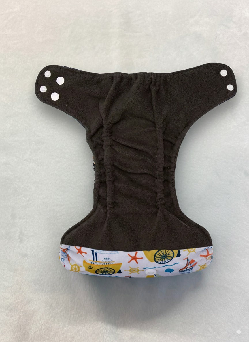 Kit Primeros Días 3 Pañales Tela Recién Nacido Bambú Carbón Adznadons Hasta 3kg 6 Insertos Forros Biodegradables 2 Bolsa_3