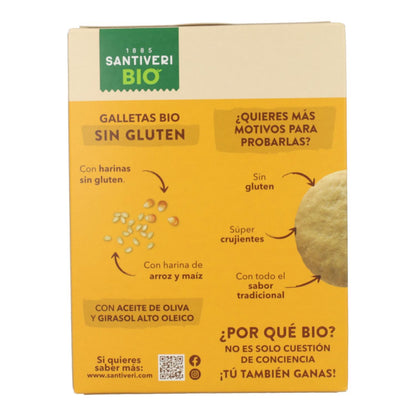 Bolachas Bio Sem Glúten 2P Santiveri 360 g