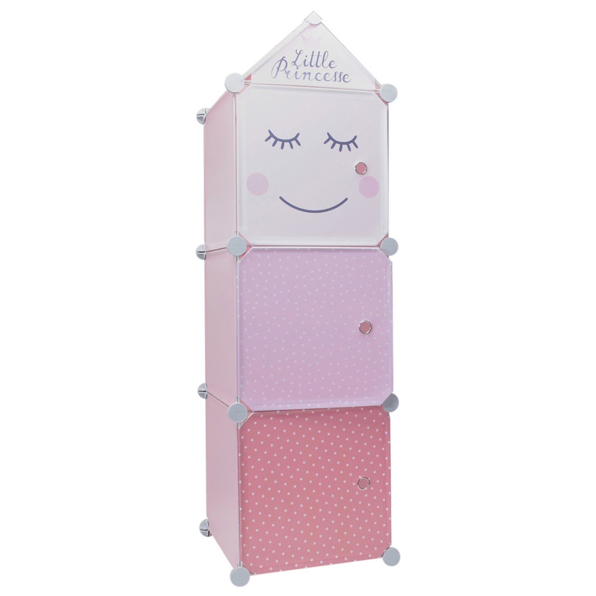 Estantería Modulable 3 Cubos Rosa_1