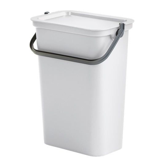 Papelera moda Con Asa 10l Blanco