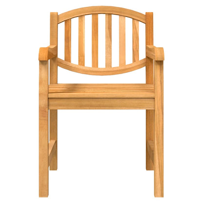 Juego De Comedor Para Jardín 5 Piezas Madera Maciza De Teca / Vetonek_0