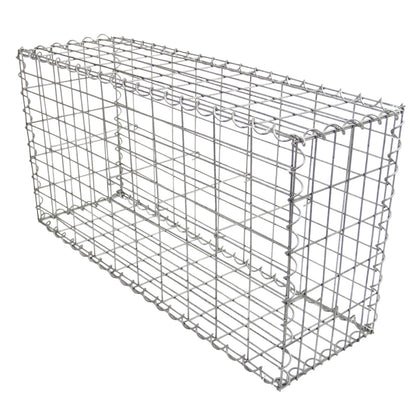 6 Cestas De Acero Galvanizado De Exterior Jaulas Para Decoración 100 X 50 X 30cm_2