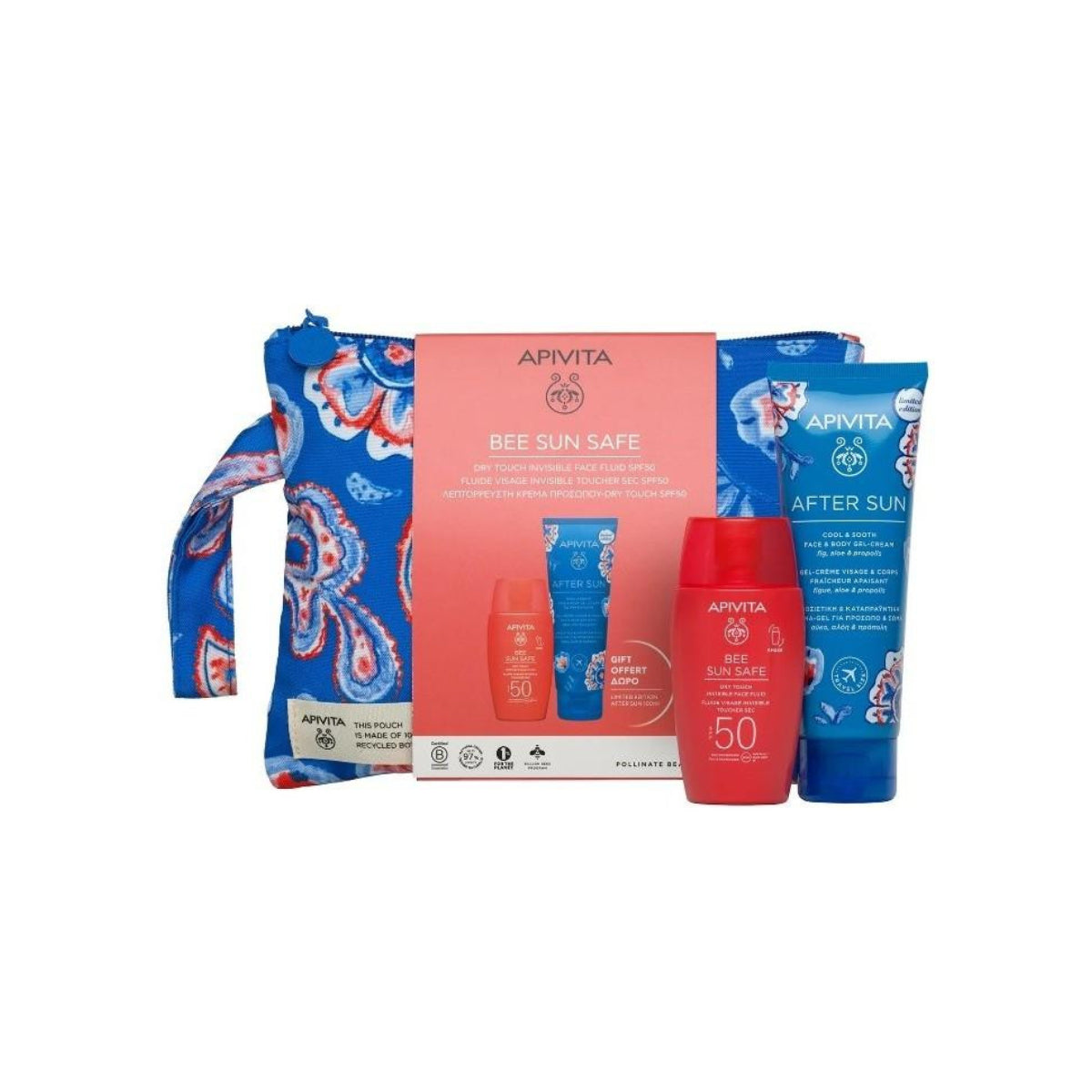 Fluido Facial Invisível de Toque Seco FPS 50 + Limpador Facial e de Beleza Express GRÁTIS